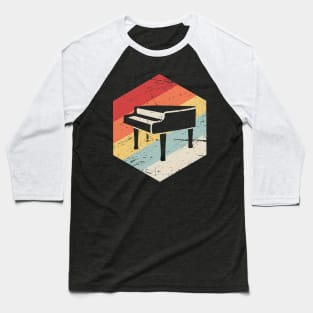 Retro Vintage Pianist Piano Baseball T-Shirt